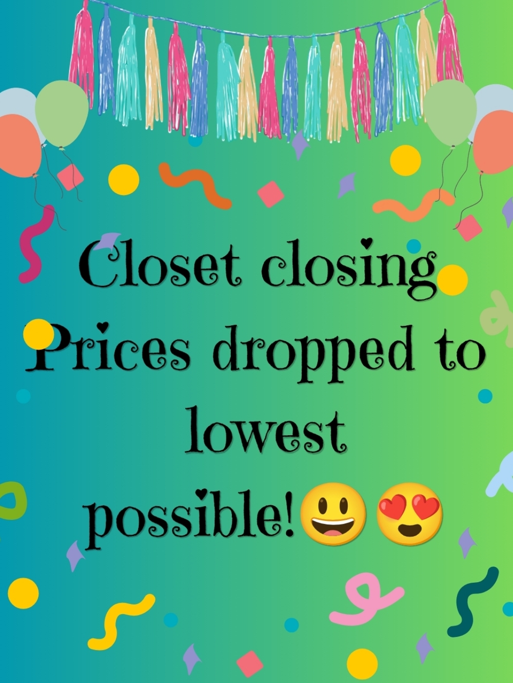 Closet Closing Sale